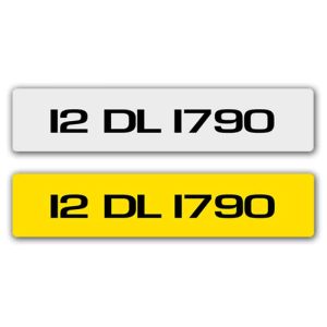 Number Plate Style 11 : Nice Thin W/Y