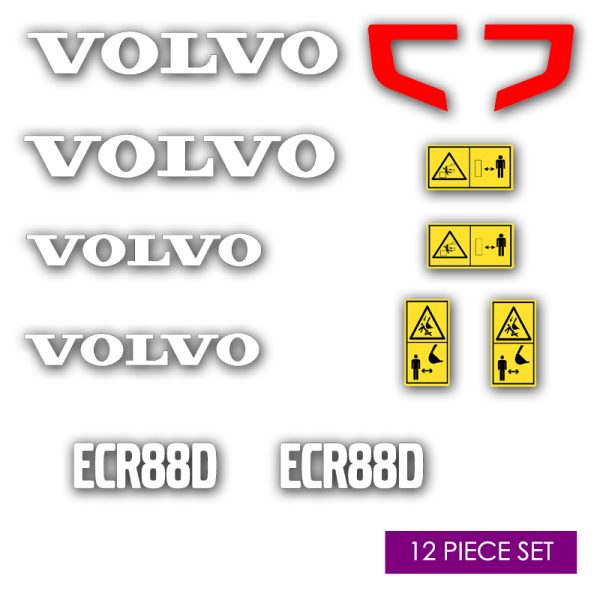 Volvo 88D Machine Sticker Set - Signz
